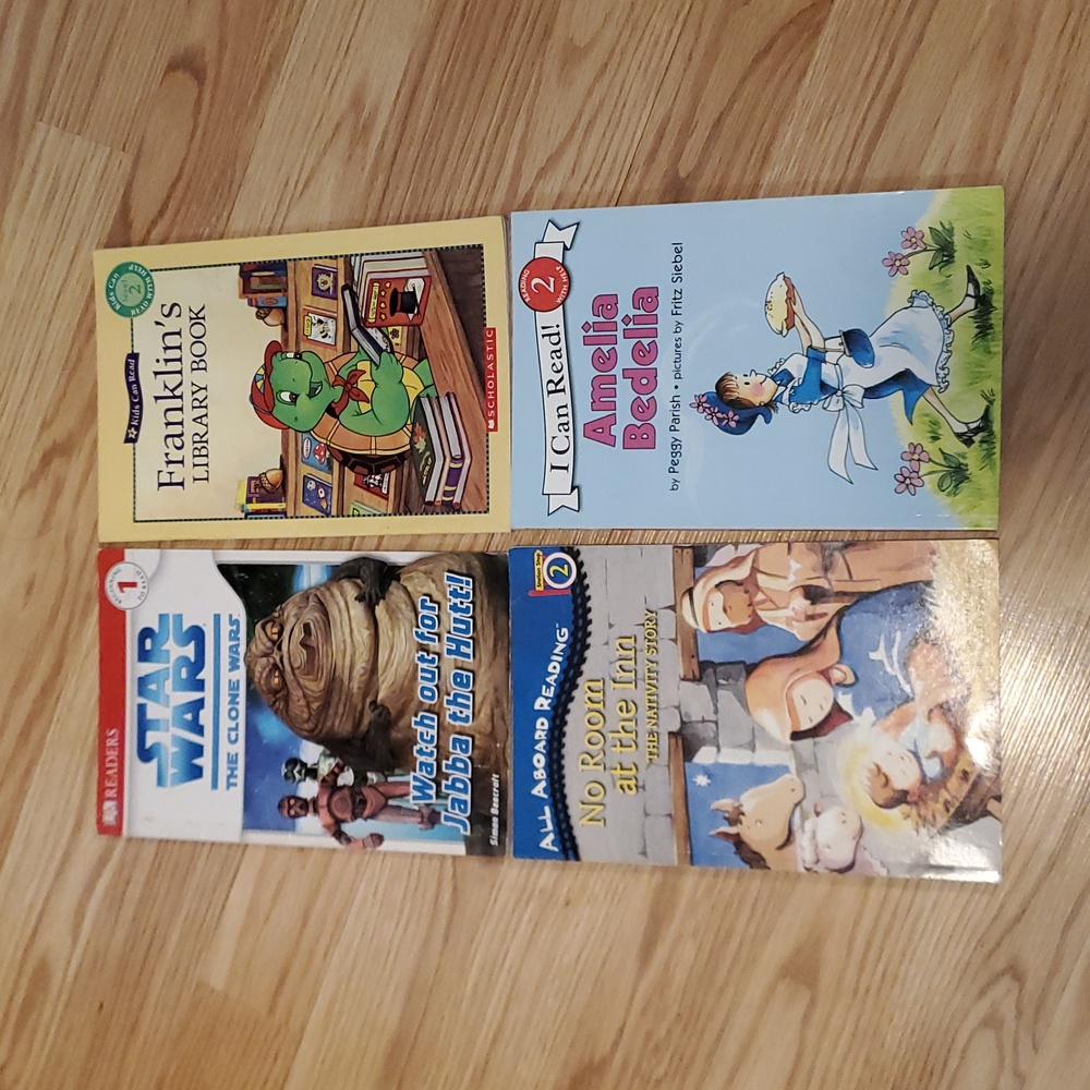 Children's 4 Book Readers Collection Level 1+2 Star Wars Amelia Bedelia Franklin
